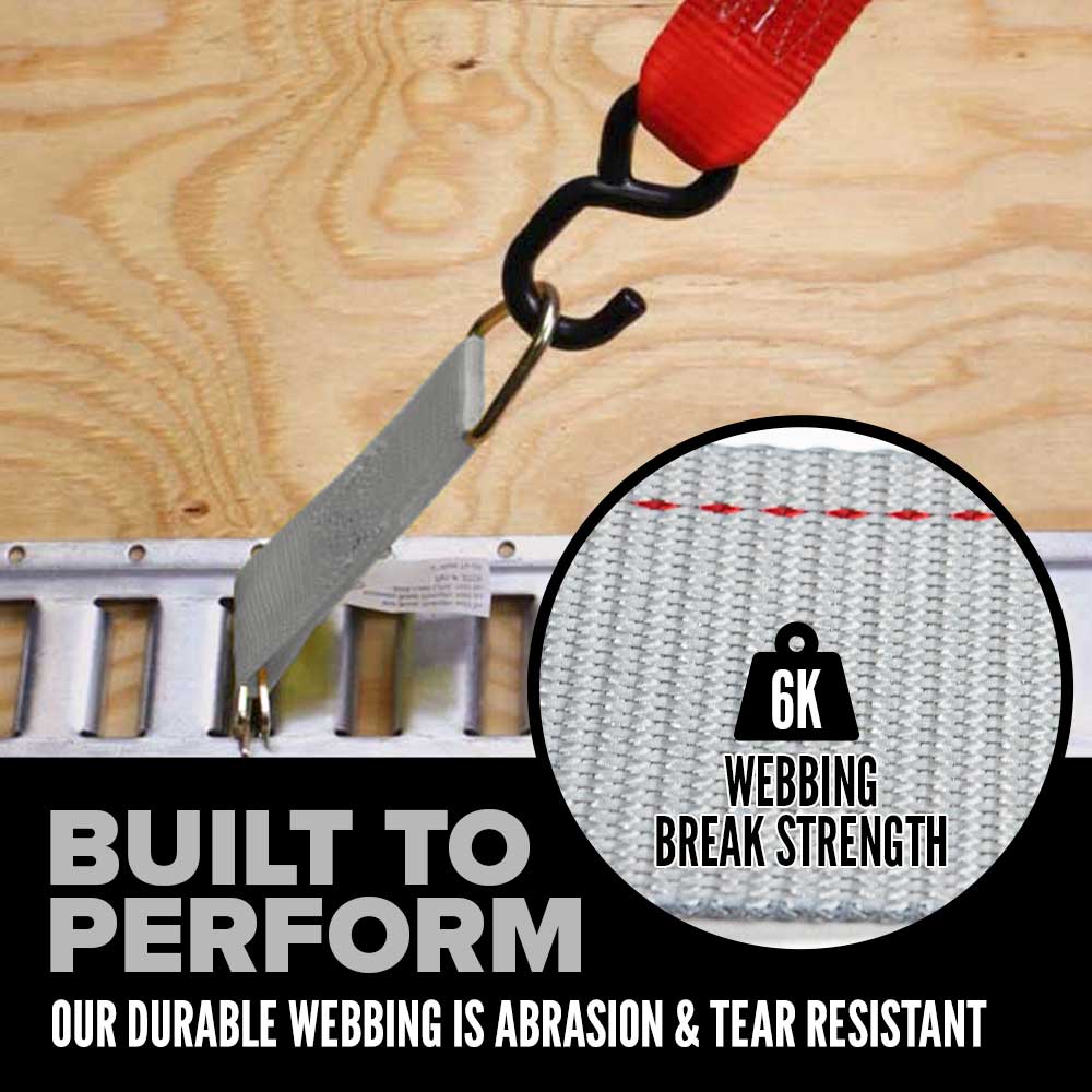 8-1/2" E-Track Rope Tie Off - Gray | 4,400 lbs. BS | 2-Pack Image 5 of 7
