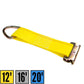 8-1/2" E-Track Rope Tie Off - Yellow | 4,400 lbs. BS | 2-Pack Image 8 of 8