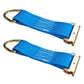 8-1/2" E-Track Rope Tie Off - Blue | 4,400 lbs. BS | 2-Pack Image 1 of 7