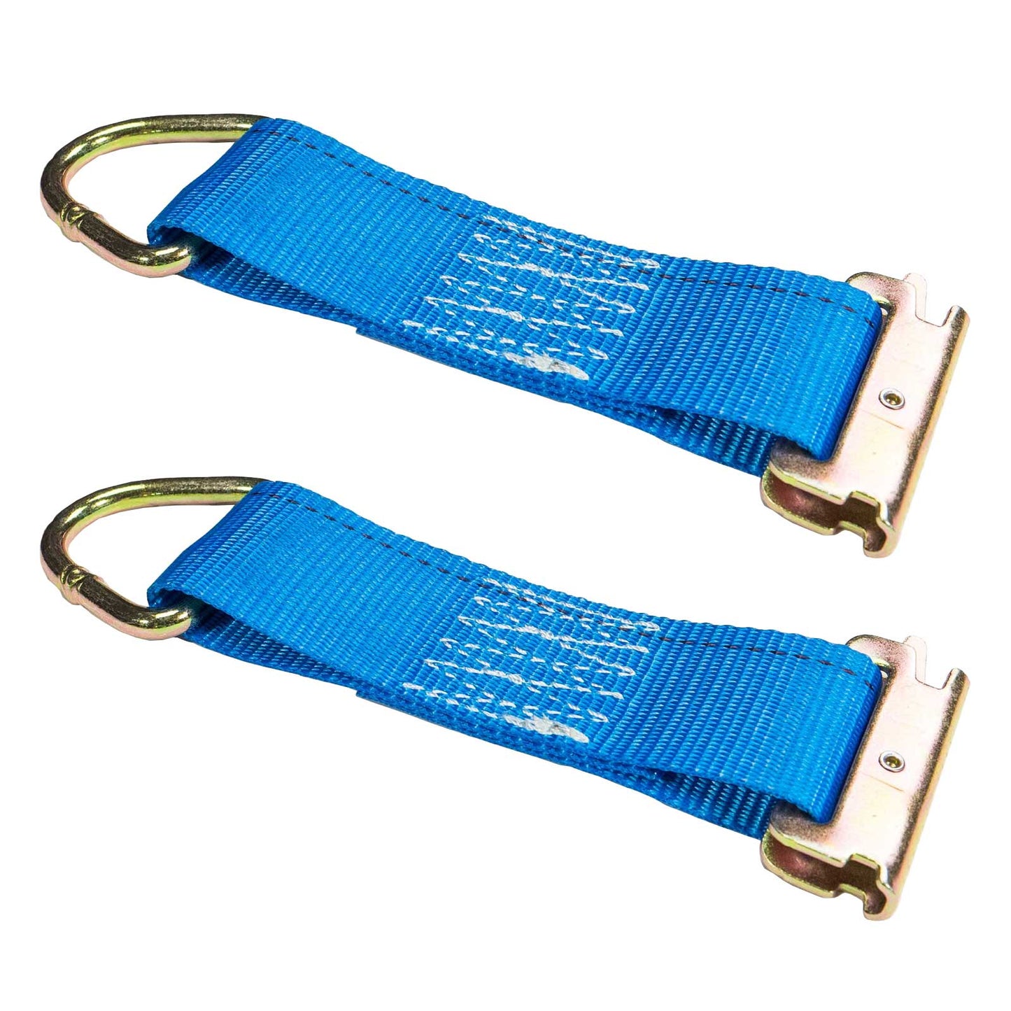 8-1/2" E-Track Rope Tie Off - Blue | 4,400 lbs. BS | 2-Pack Image 1 of 7