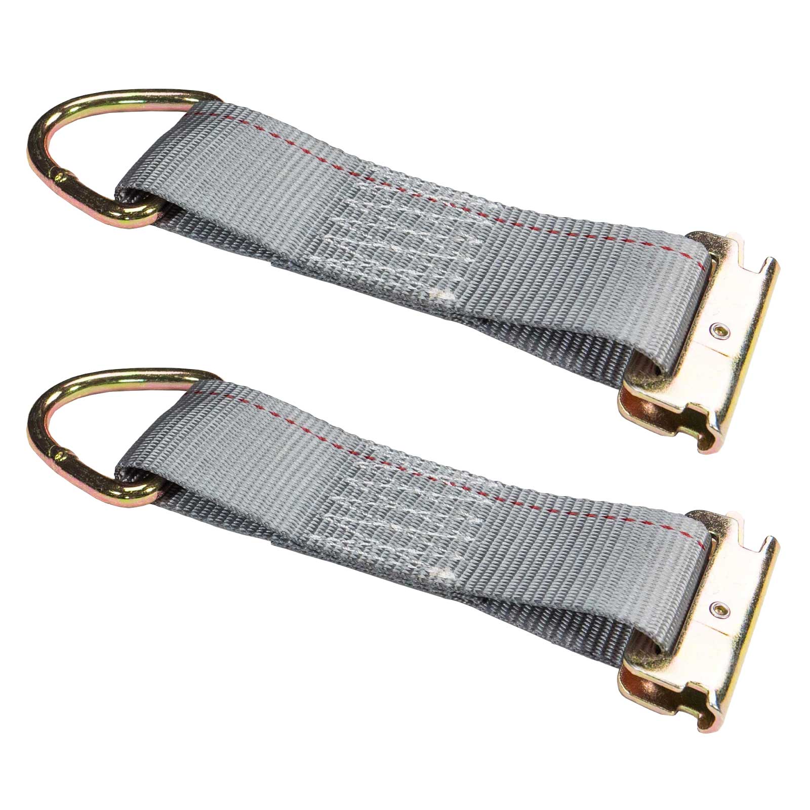 8-1/2" E-Track Rope Tie Off - Gray | 4,400 lbs. BS | 2-Pack Image 1 of 7