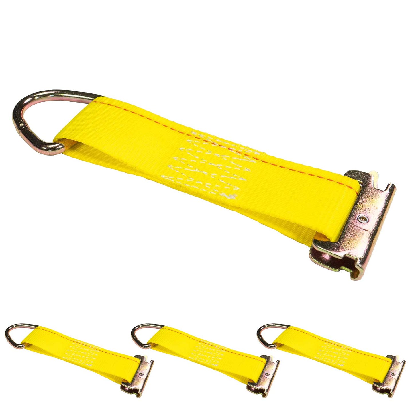 8-1/2" E-Track Rope Tie Off - Yellow | 4,400 lbs. BS | 2-Pack Image 1 of 8