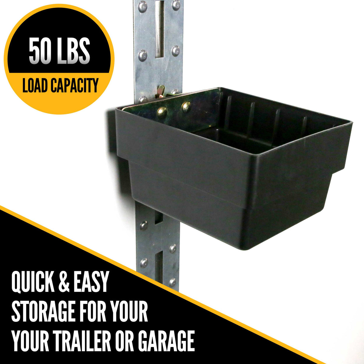 Plastic E-Track Basket for Storage | 6