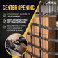82" x 82" Heavy-Duty Cargo Net with Center Opening | Ratchets & E-Track Fittings
