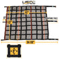 82" x 82" Heavy-Duty Cargo Net with Mesh Lining | Cam Buckles & E-Track Fittings