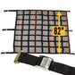 82" x 82" Heavy-Duty Cargo Net with Mesh Lining | Cam Buckles & E-Track Fittings