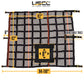 82" x 82" Heavy-Duty Cargo Net with Mesh Lining | Ratchets & E-Track Fittings