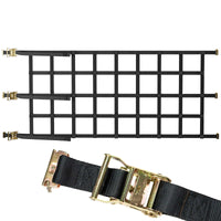 42" x 82" Heavy-Duty Cargo Net with Ratchets | E-Track Fittings