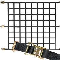 82" x 82" Heavy-Duty Cargo Net with Ratchets | E-Track Fittings