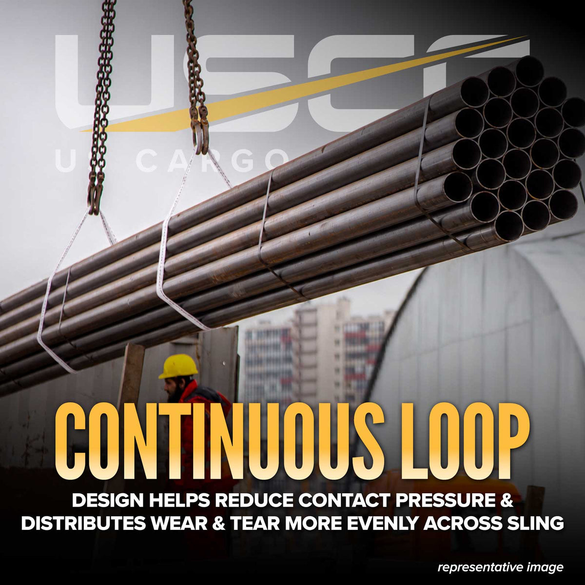 continuous loop design distributes wear more evenly