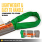 poly roundslings are lightweight & easy to handle compared to other slings