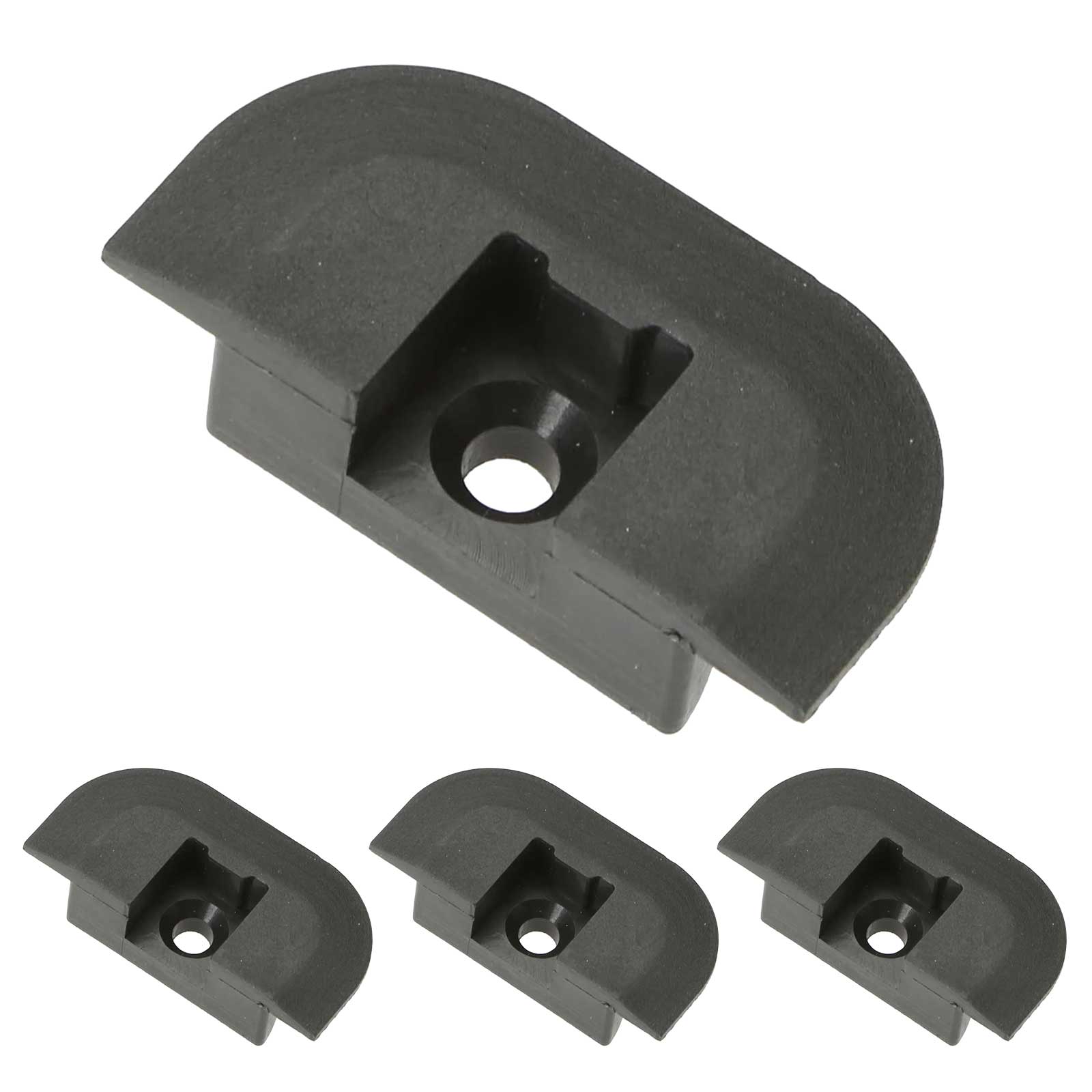 Flanged End Cap for Recessed L-Track | 4-Pack Image 1 of 7