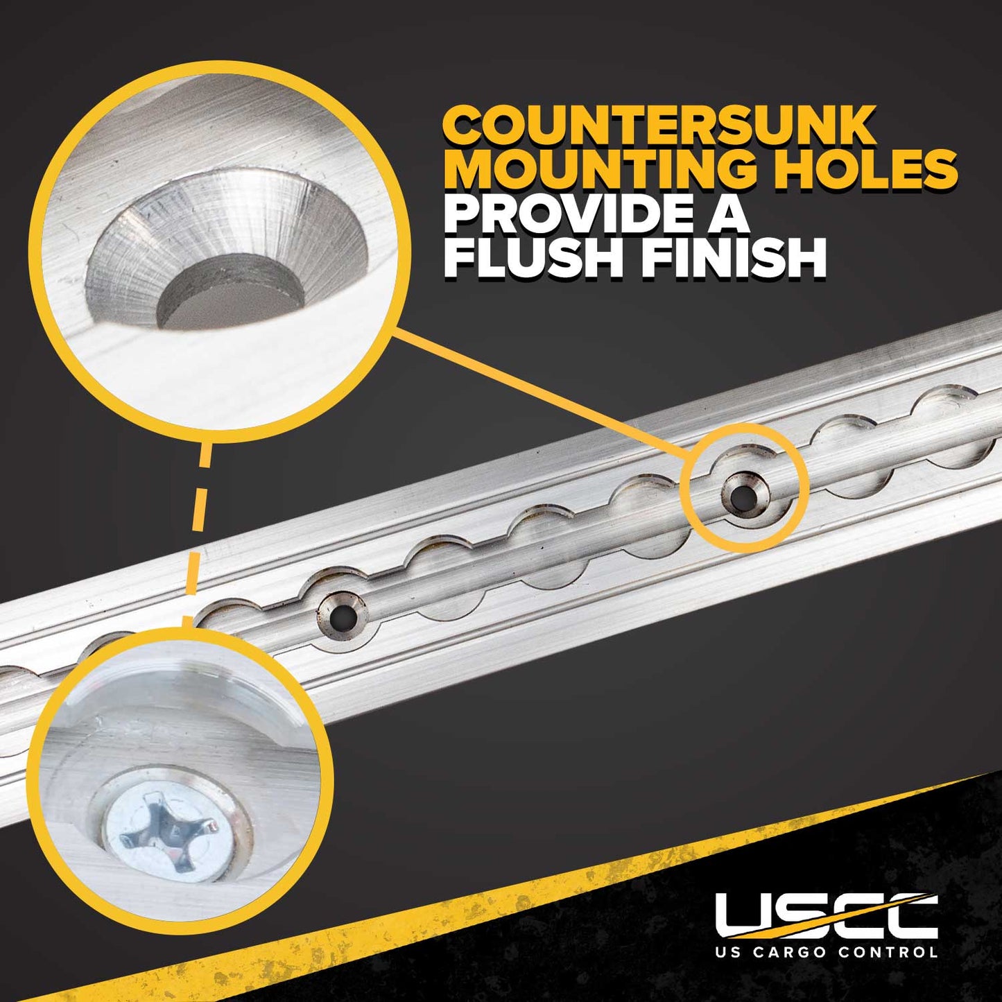 12" Flanged L-Track Kit | Aluminum