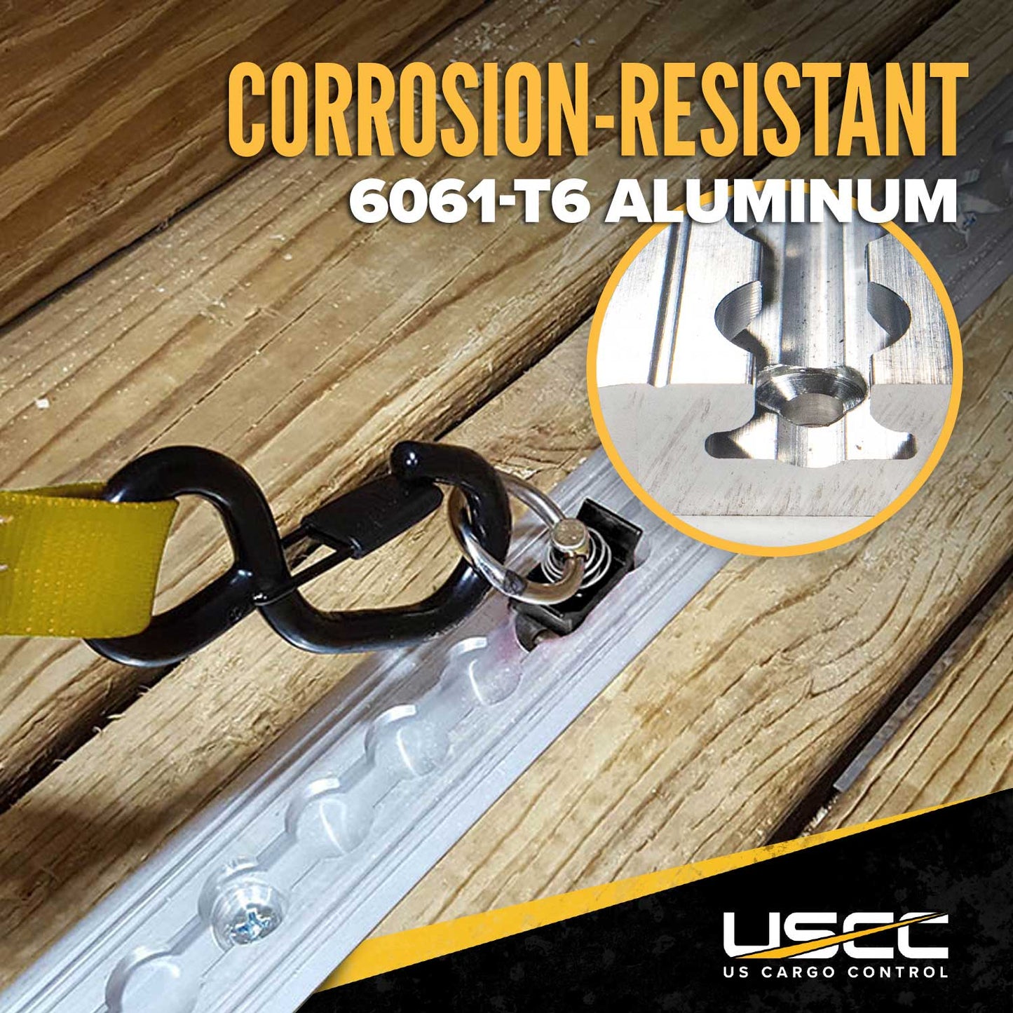 96" Flanged L-Track | Aluminum | 4-Pack Image 2 of 10