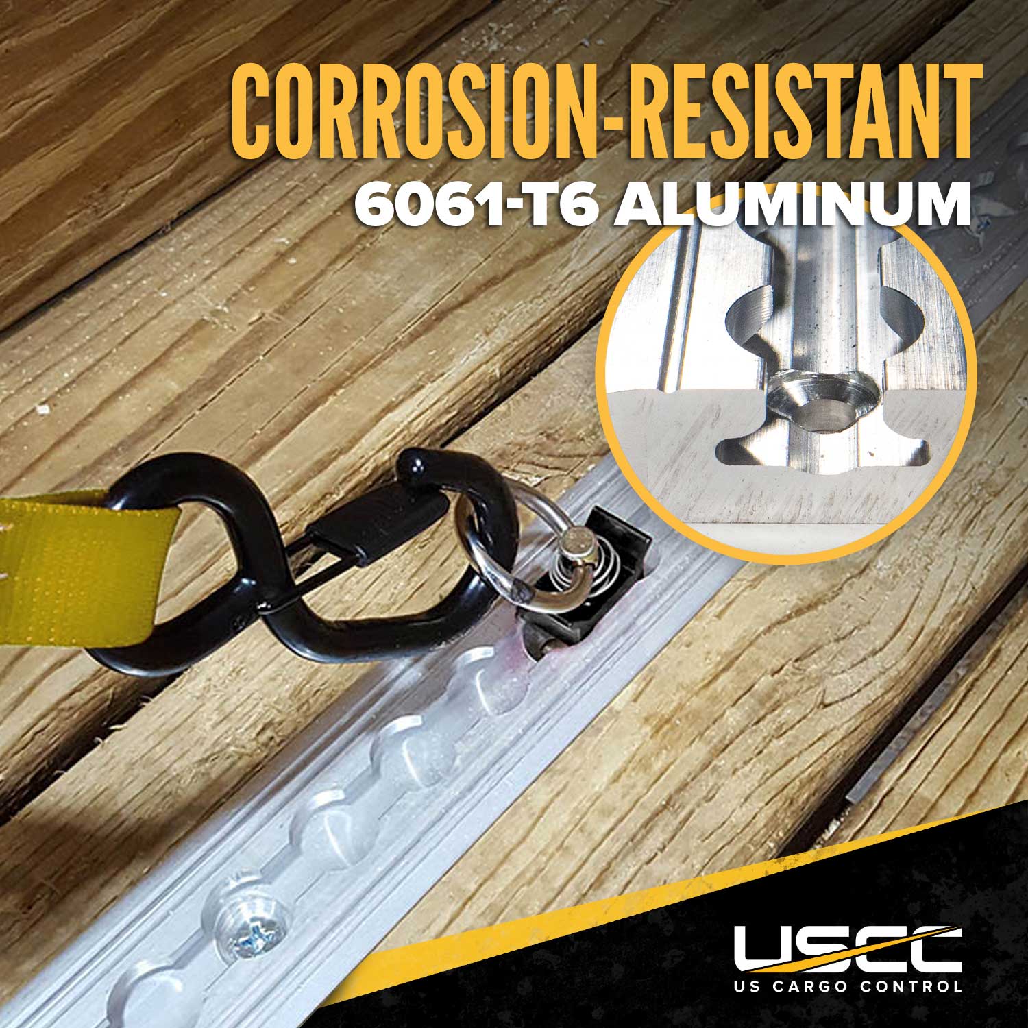 96" Flanged L-Track | Aluminum | 2-Pack Image 2 of 10