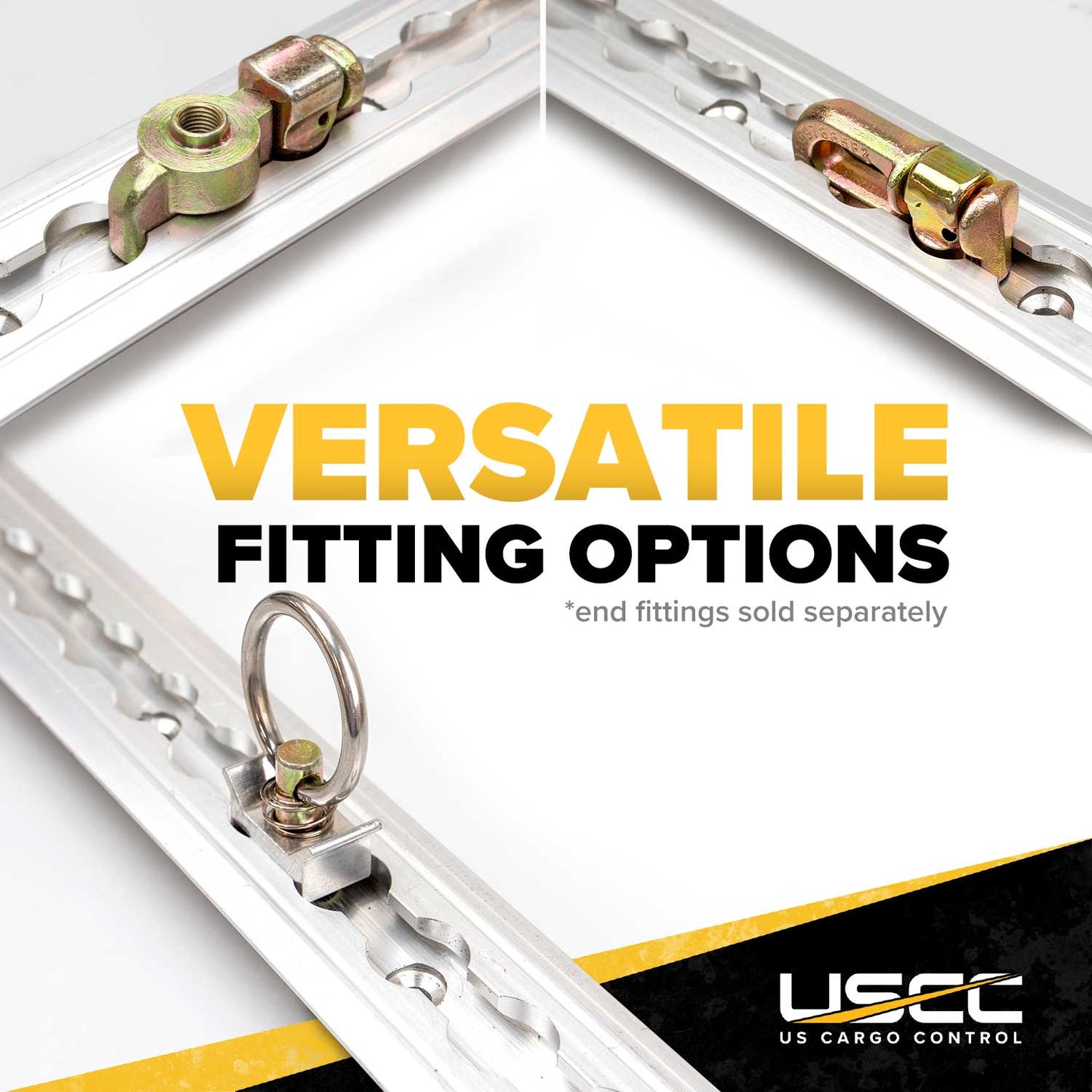 96" Flanged L-Track | Aluminum | 2-Pack Image 7 of 10