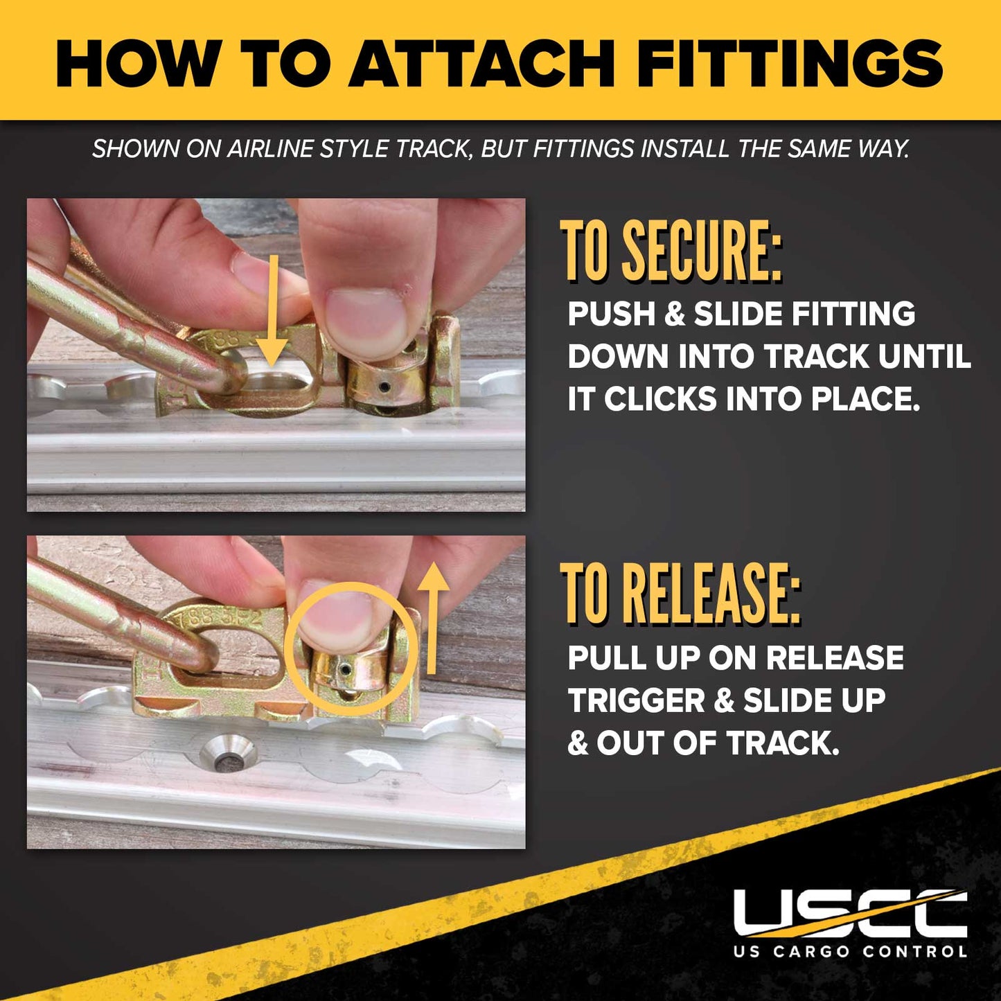 96" Flanged L-Track | Aluminum | 2-Pack Image 8 of 10