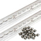 96" Flanged L-Track Kit | Aluminum | 2-Pack