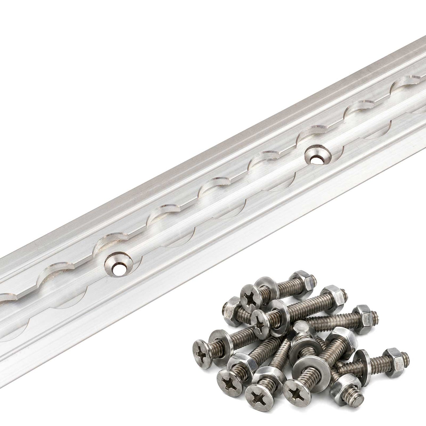 96" Flanged L-Track Kit | Aluminum