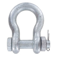 1" Galvanized Bolt Type Anchor Shackle - 8.5 Ton primary image
