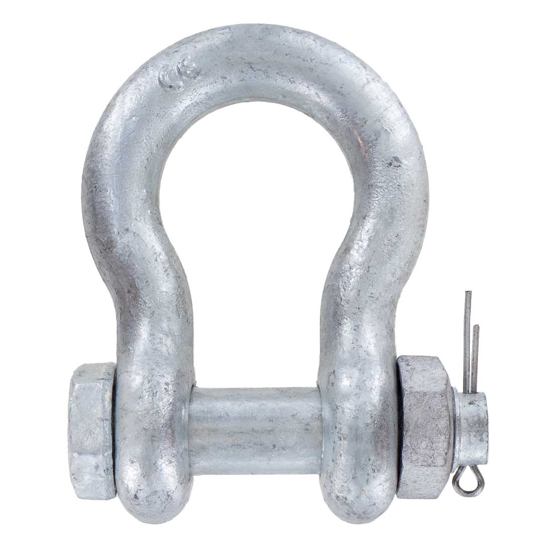 1/4" Galvanized Bolt Type Anchor Shackle - 0.5 Ton primary image