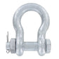 7/16" Galvanized Bolt Type Anchor Shackle - 1.5 Ton rear view