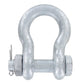 7/8" Galvanized Bolt Type Anchor Shackle - 6.5 Ton rear view