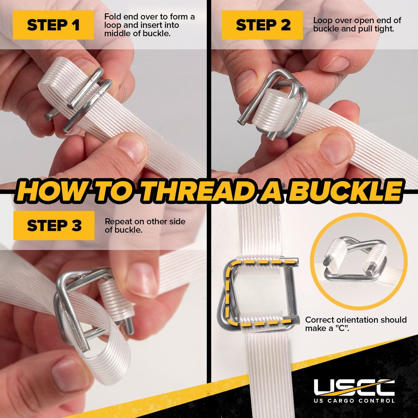 3/4" Cordstrap Buckles for Composite Strapping - Pallet