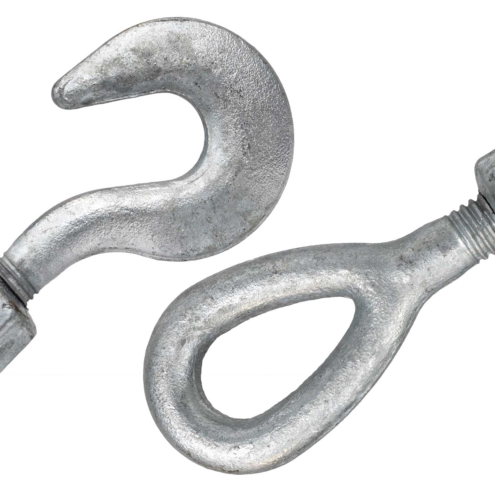 Galvanized Hook & Eye Turnbuckle End Fittings