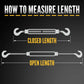 How to measure turnbuckle length