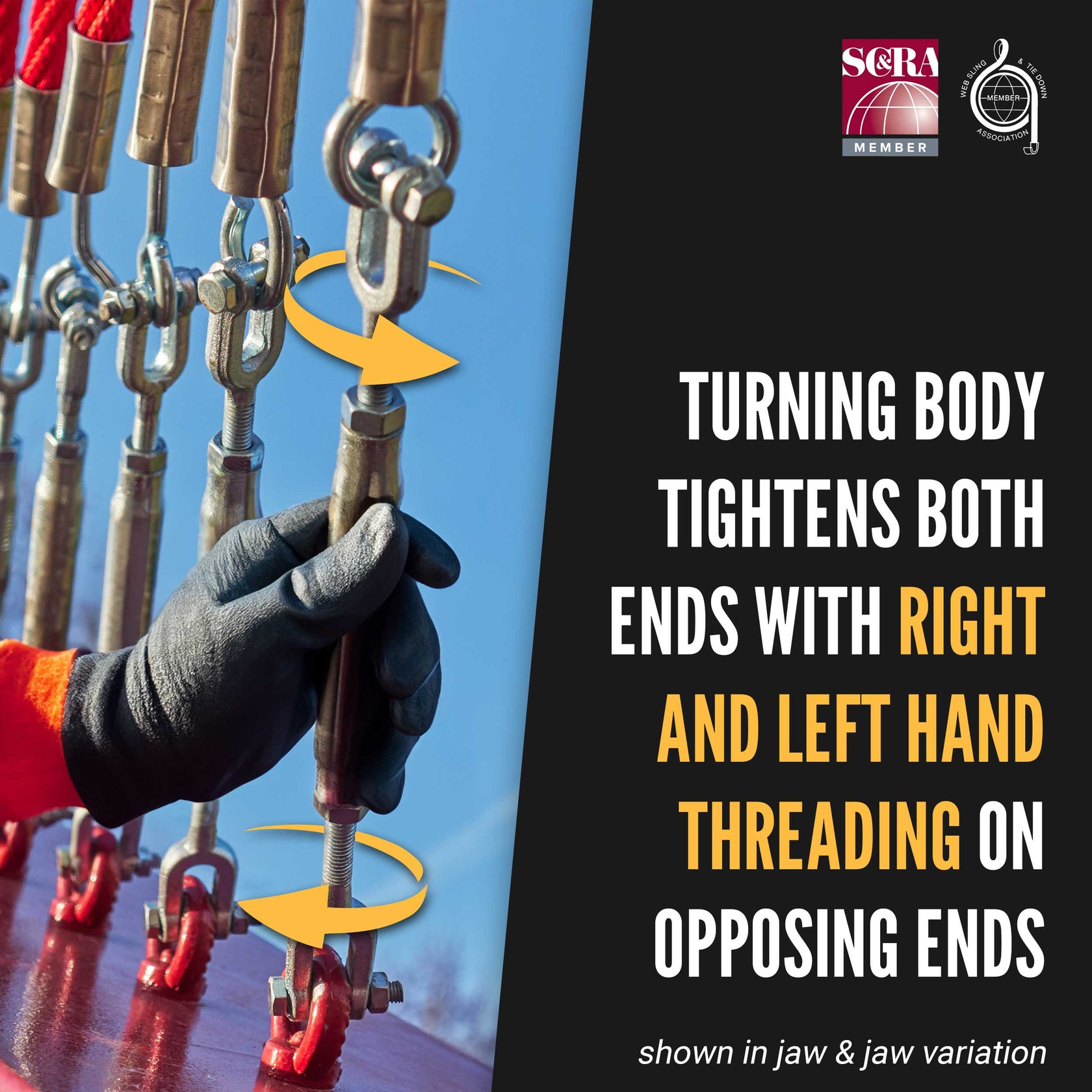 3/4" x 9" Galvanized Jaw & Jaw Turnbuckle