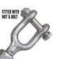 Galvanized Jaw & Jaw Turnbuckle End Fittings