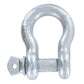 3/16" Galvanized Screw Pin Anchor Shackle - 0.35 Ton rear view