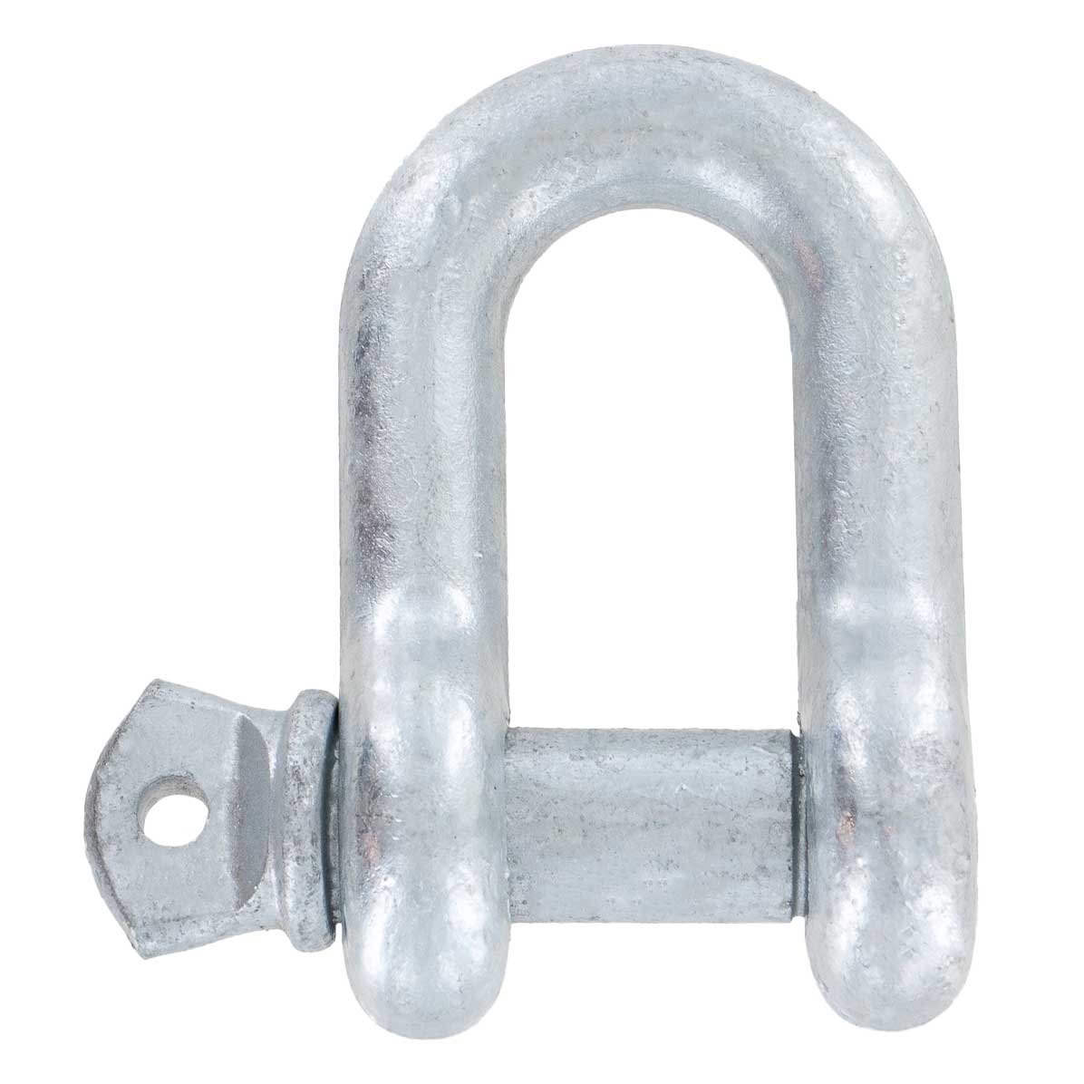 1" Galvanized Screw Pin Chain Shackle - 8.5 Ton rear view