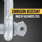 1" Galvanized Screw Pin Chain Shackle - 8.5 Ton shackle construction