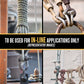 3/8" Galvanized Screw Pin Chain Shackle - 1 Ton in-line pulls only