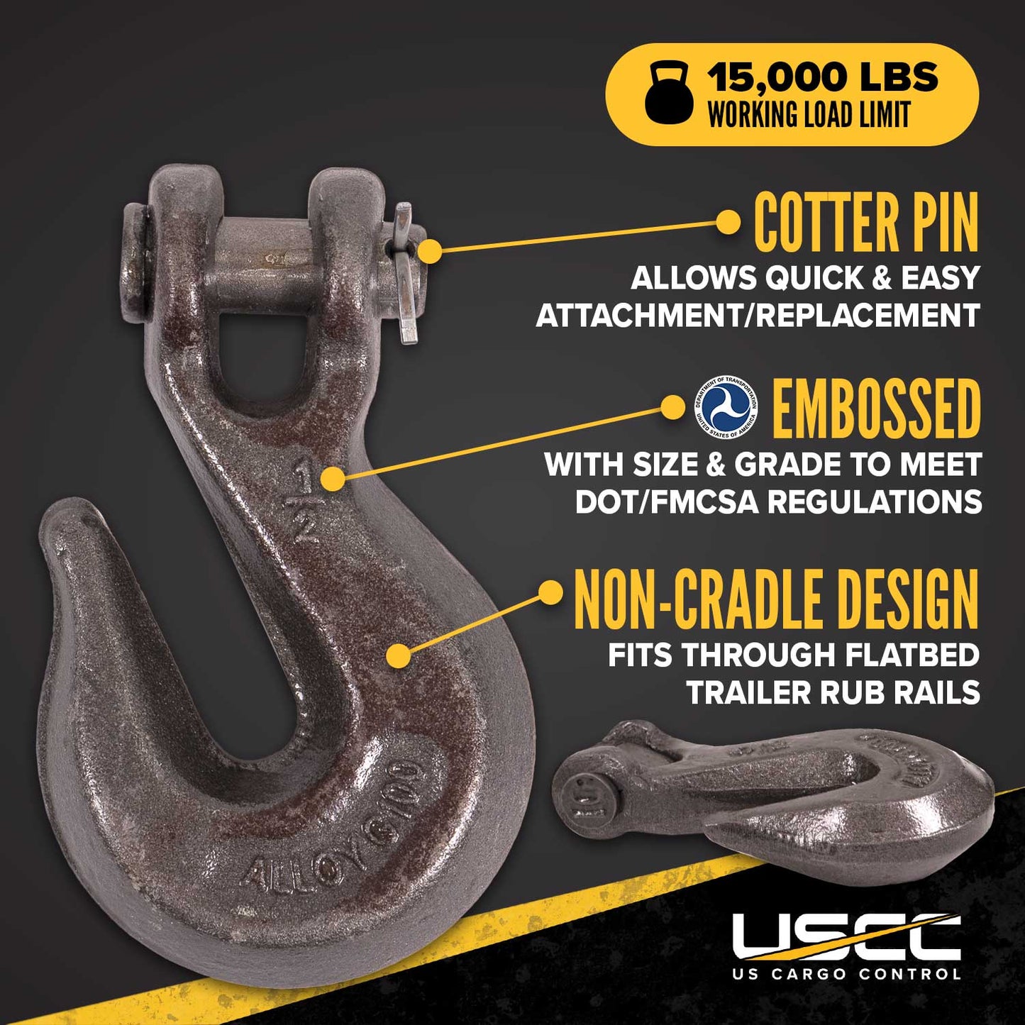 1/2" Clevis Grab Hook | Grade 100