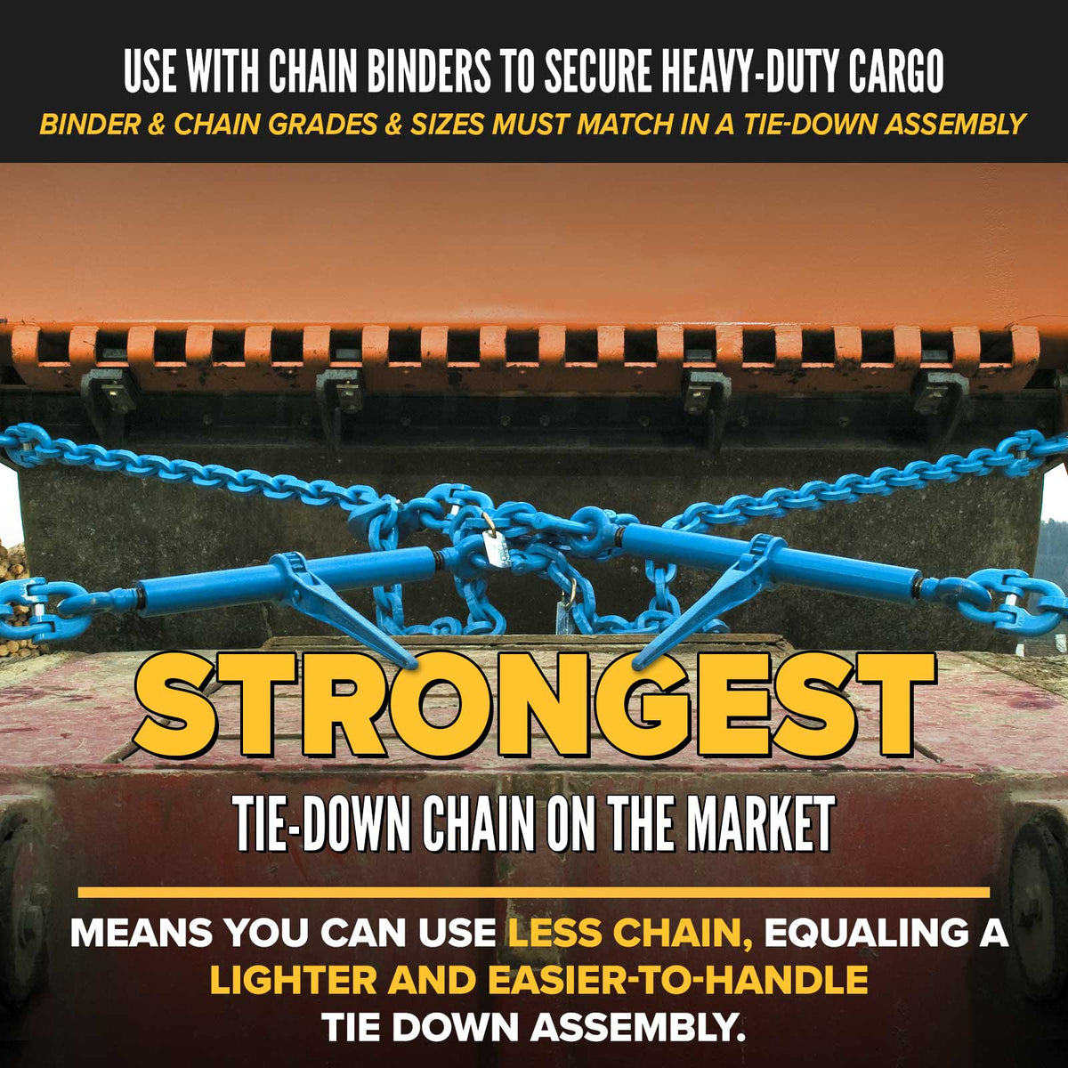 5/16" X 20' Tow Chain Truck Trailer Transport Tie Down Chain F Chain Binders G70 5/16" X 20' Tow Chain Truck Trailer Transport Tie Down Chain F Chain Binders G70