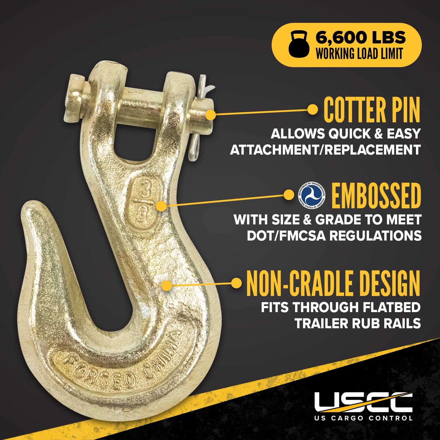 3/8" Clevis Grab Hook | Grade 70