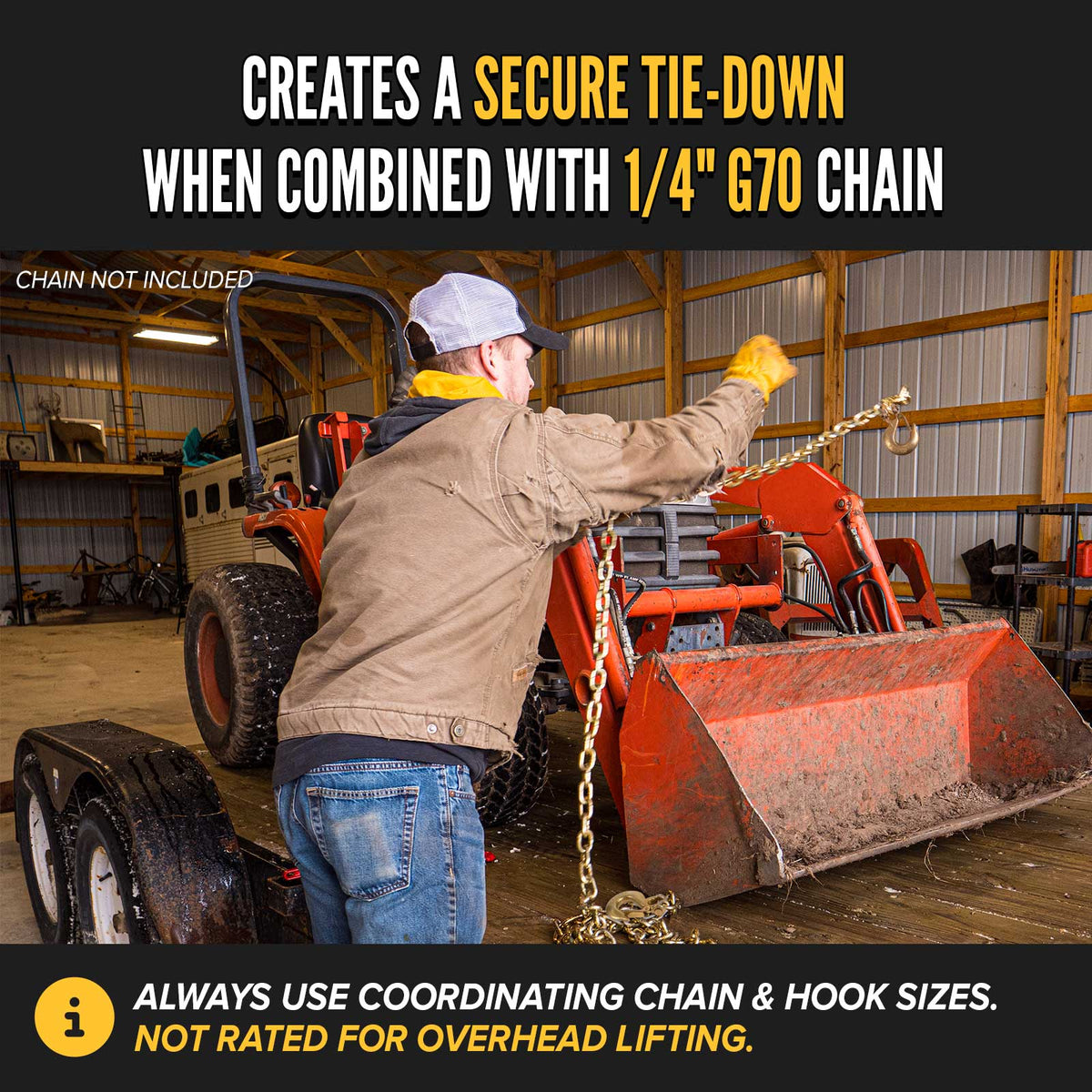 1/4" Clevis Slip Hook with Latch | Grade 70