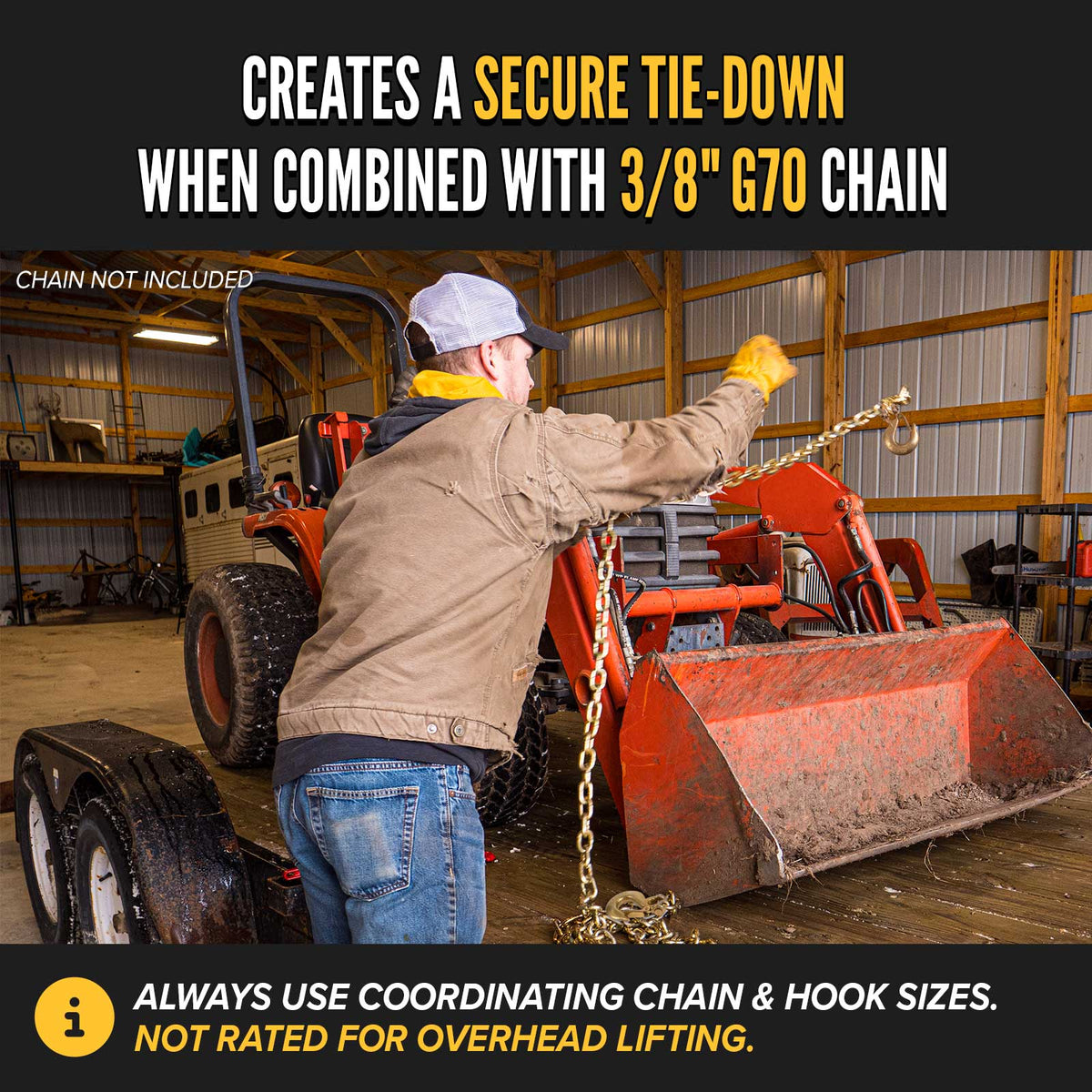 10 Pack Clevis Grab Hooks 5/16 Chain Hook Heavy Duty, G70 Clevis Slip Hook with Safety Latch, Chain Grab Hook Grade 70 Forged Steel Chain Hook Safety Latch for Trailer Truck Transport 10 Pack Clevis Grab Hooks 5/16 Chain Hook Heavy Duty, G70 Clevis Slip Hook with Safety Latch, Chain Grab Hook Grade 70 Forged Steel Chain Hook Safety Latch for Trailer Truck Transport