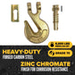 3/8" Clevis Grab Hook with Latch | Grade 70