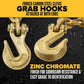 1/2" x 20' Grade 70 Transport Chain with Clevis Grab Hooks | 10-Pack (Drum)