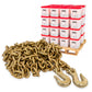 3/8" x 20' Grade 70 Transport Chain with Clevis Grab Hooks | 64-Pack (Pallet)
