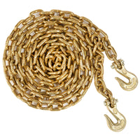 3/8" X 10' Grade 70 Transport Chain with Clevis Grab Hooks