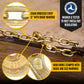 3/8" x 25' Grade 70 Transport Chain with Clevis Grab Hooks | 2-Pack