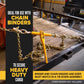3/8" x 25' Grade 70 Transport Chain with Clevis Grab Hooks | 15-Pack (Drum)