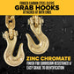 3/8" x 25' Grade 70 Transport Chain with Clevis Grab Hooks | 15-Pack (Drum)