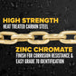 5/16" x 25' Grade 70 Transport Chain with Clevis Grab Hooks | 25-Pack (Drum)