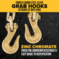 5/16" x 25' Grade 70 Transport Chain with Clevis Grab Hooks | 25-Pack (Drum)